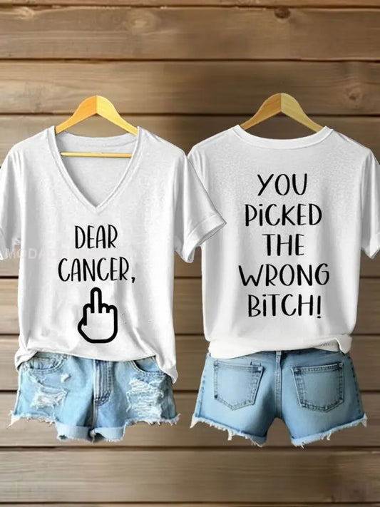 Kvinnors kära cancer. vit / S