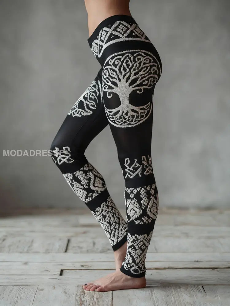 Kvinnors leggings i vikinga som bild / S