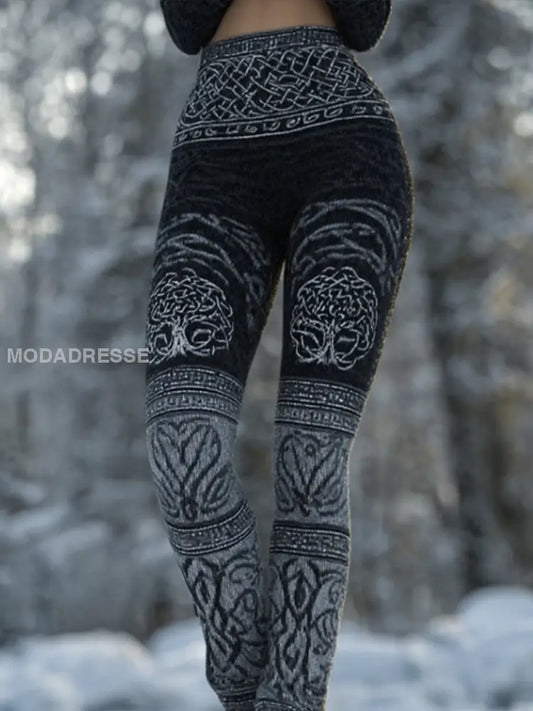 Kvinnors leggings i vikinga som bild / S