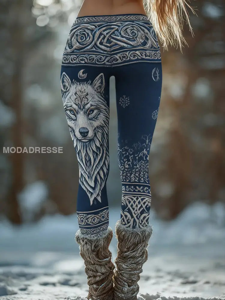 Kvinnors leggings i vikinga som bild / S
