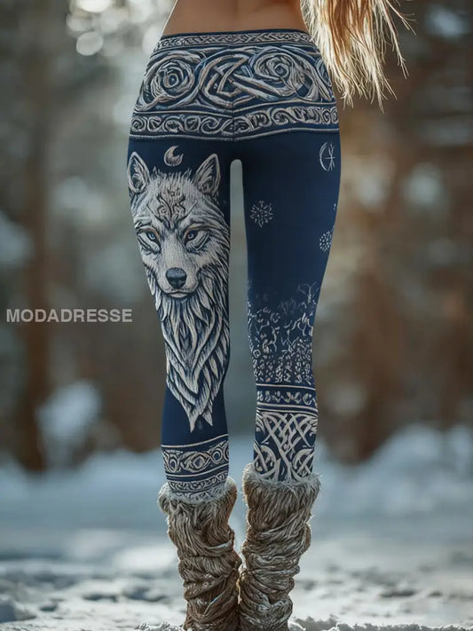 Kvinnors leggings i vikinga som bild / S