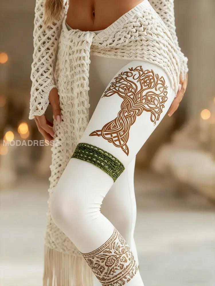 Kvinnors leggings i vikinga som bild / S