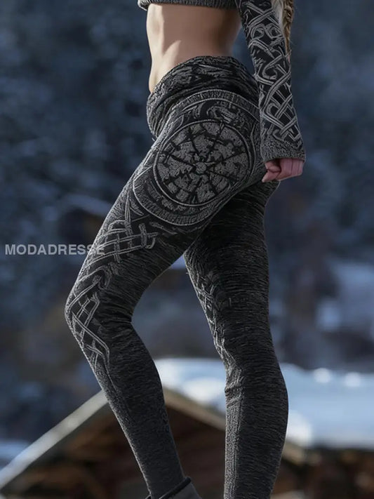 Kvinnors leggings i vikinga som bild / S