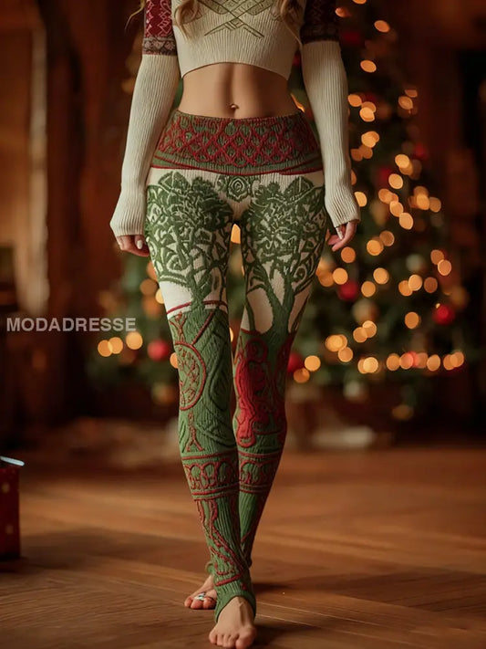 Kvinnors leggings i vikinga som bild / S