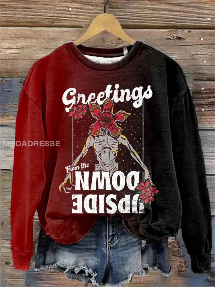 Kvinnors TV-show Inspirerad Främlingar Jul Sweatshirt som bild / S