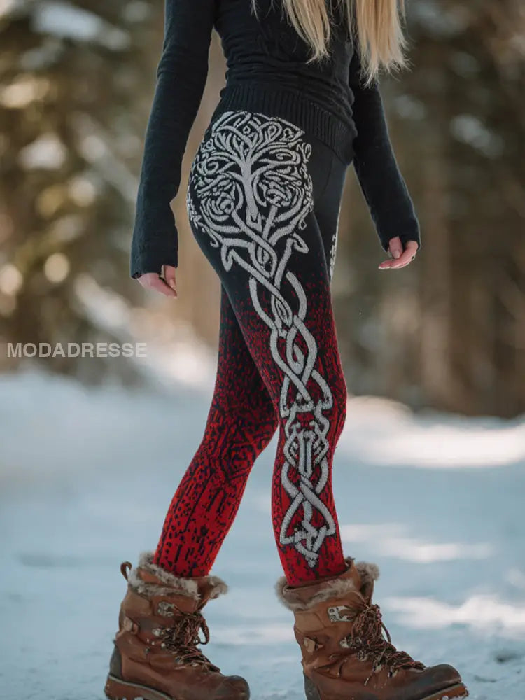 Kvinnors Viking Velvet fodrade Leggings som bild / S