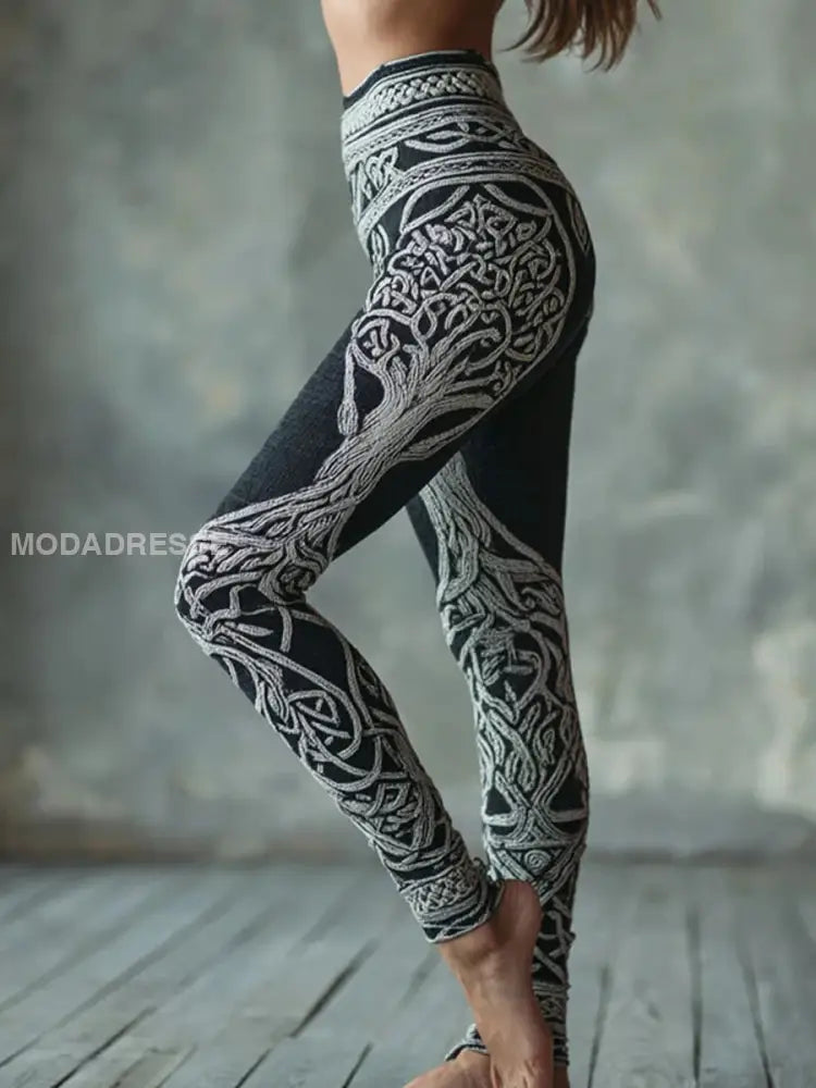 Kvinnors Viking Velvet fodrade Leggings svart / S