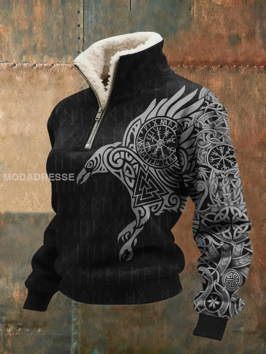 Kvinnors vikingarkskrage topp svart / S