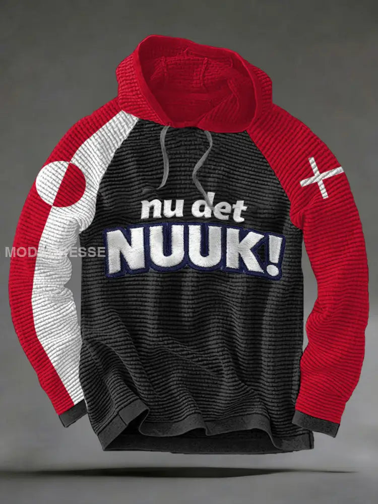 Mænds beskyttende Grønland Hoodies Sort / S