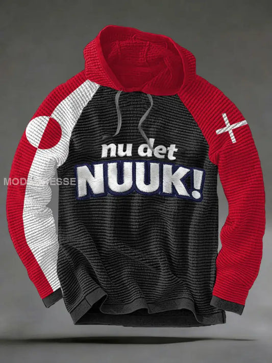 Mænds beskyttende Grønland Hoodies Sort / S