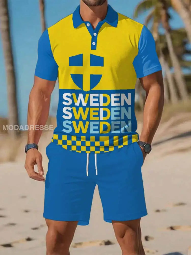 Mäns Casual Business Kort Ärm Skjorta Kostym som bild / S