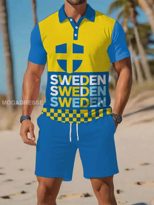 Mäns Casual Business Kort Ärm Skjorta Kostym som bild / S