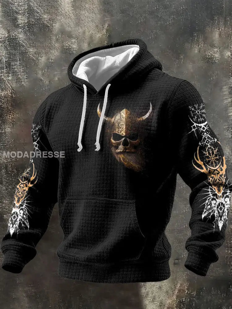 Mäns död Metal konst musik älskare tryckt Hoodie tryckt svart / S