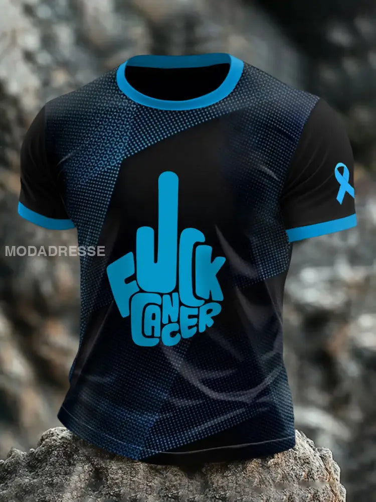 Mäns F*K prostatacancer T shirts som bild / S