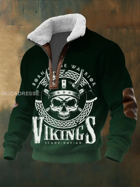 Mäns grön vikinga skal flerlog / S
