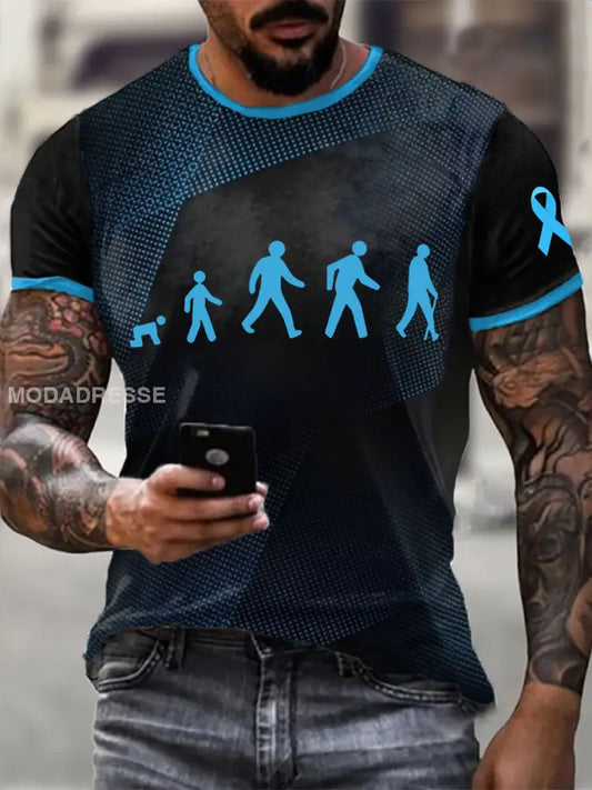 Mäns prostatacancer är utvecklingen av manliga symboler lång livslängd t shirts som bild / S