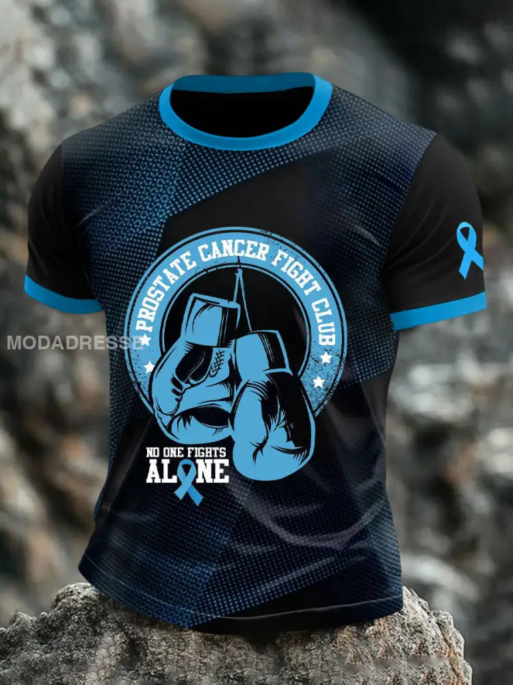 Mäns prostatacancer fight klubb T shirts som bild / S