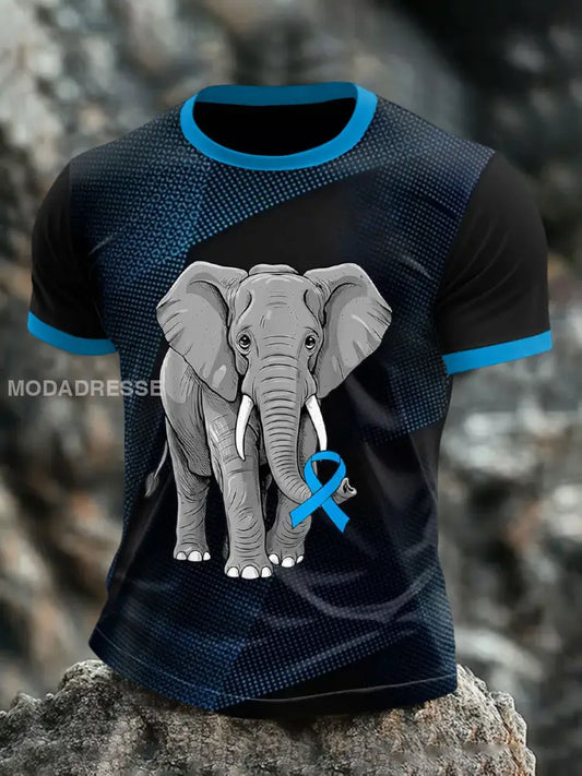 Mäns prostatacancer medvetenhet Elefant T shirts som bild / S