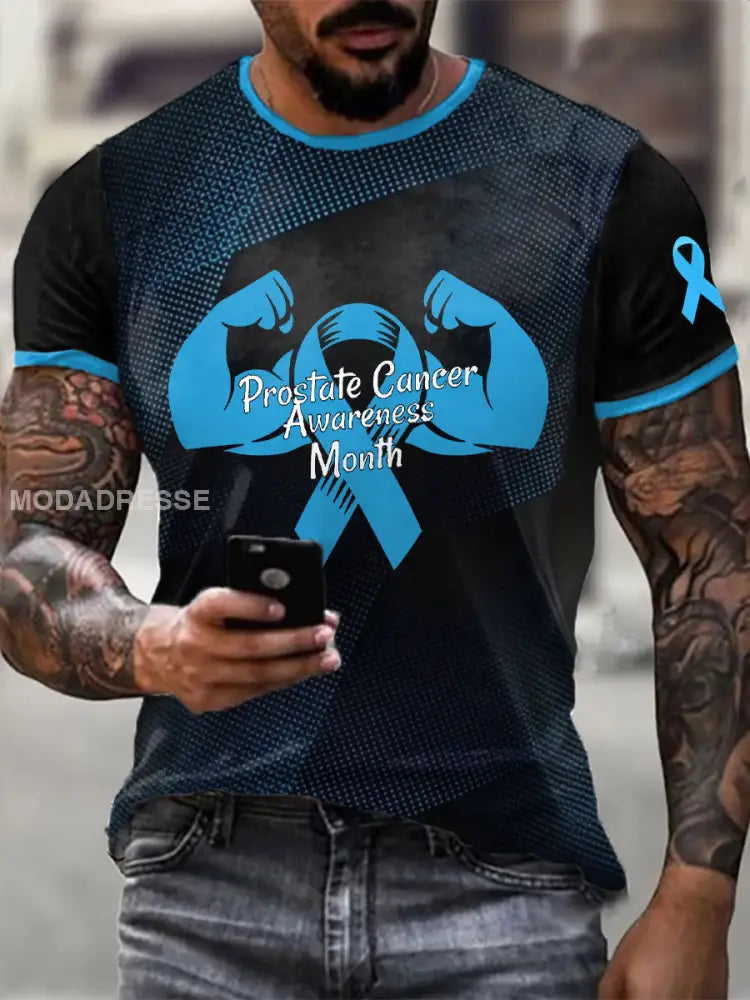 Mäns prostatacancer medvetenhet månad T shirts som bild / S
