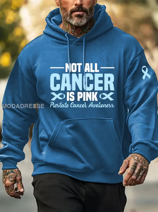Mäns prostatacancer medvetenhet Skriv ut Casual Sweatshirt blå / S