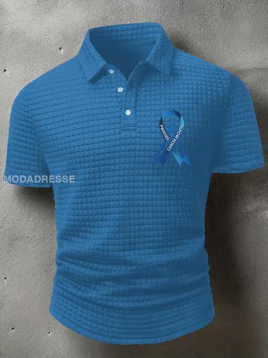 Mäns prostatacancer medvetenhet Skriv ut Casual T shirt blå / S