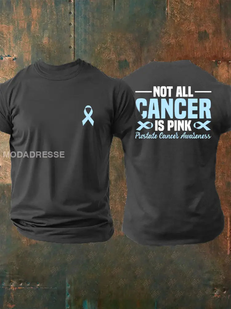 Mäns prostatacancer medvetenhet Skriv ut Casual T shirt mörk grå / S