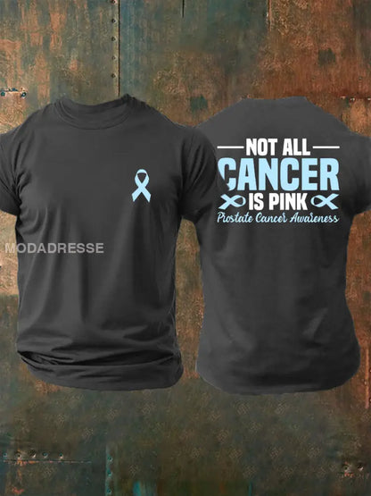 Mäns prostatacancer medvetenhet Skriv ut Casual T shirt mörk grå / S