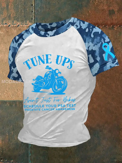 Mäns prostatacancer medvetenhet Skriv ut T shirt vit / S