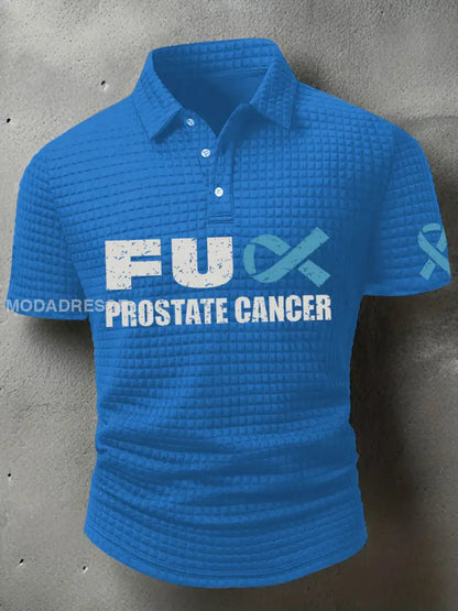 Mäns prostatacancer medvetenhet T shirt blå / S