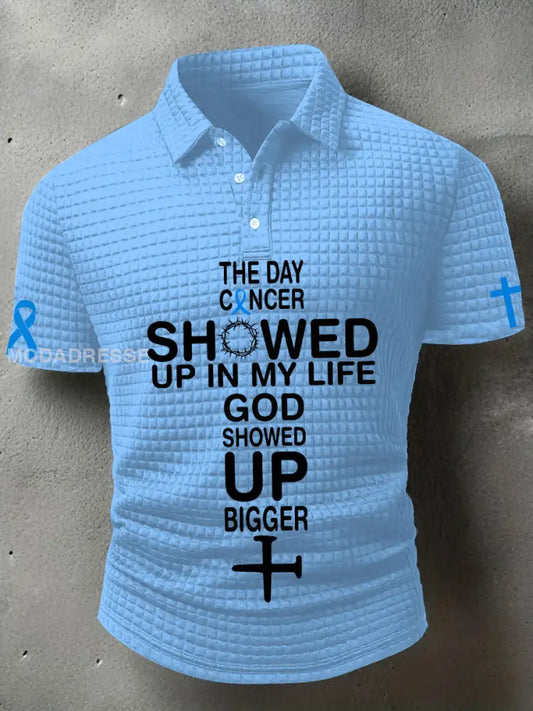 Mäns prostatacancer medvetenhet T shirt ljusblå / S