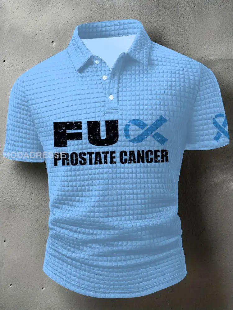 Mäns prostatacancer medvetenhet T shirt ljusblå / S