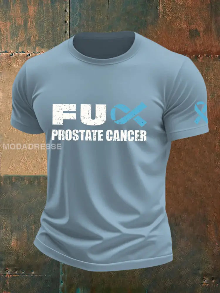Mäns prostatacancer medvetenhet T shirt skumblå / S