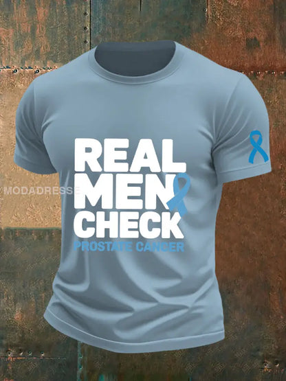 Mäns prostatacancer medvetenhet T shirt skyblå / S