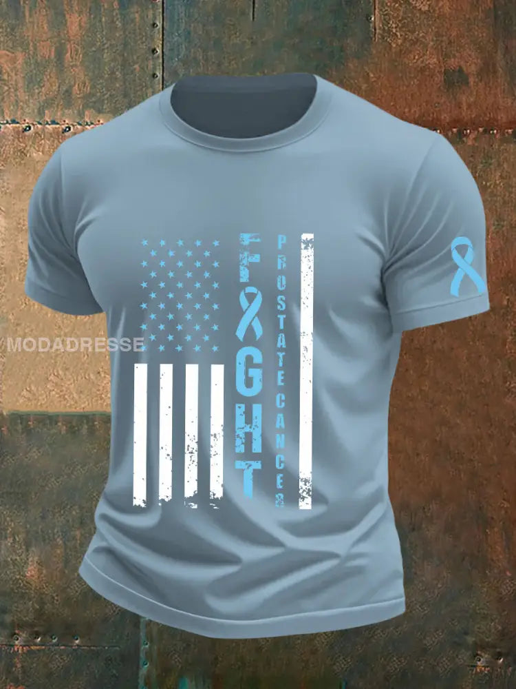 Mäns prostatacancer medvetenhet T shirt skyblå / S