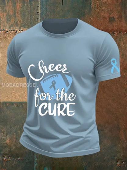 Mäns prostatacancer medvetenhet T shirt skyblå / S