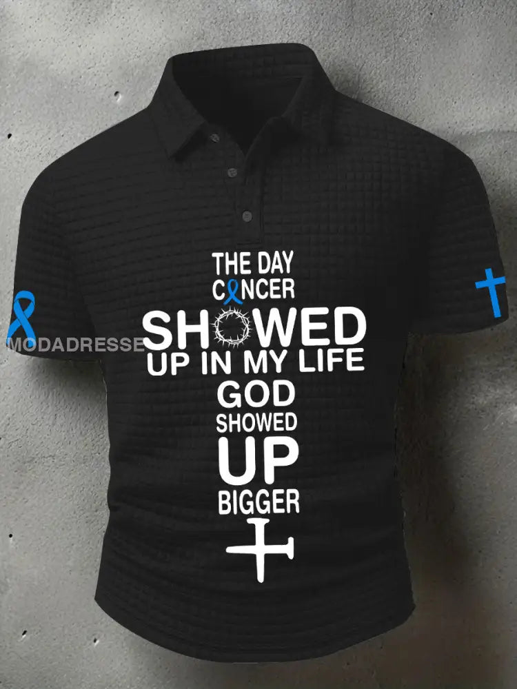Mäns prostatacancer medvetenhet T shirt svart / S