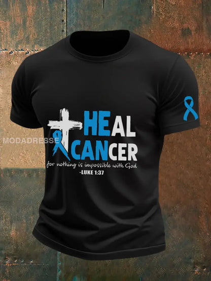 Mäns prostatacancer medvetenhet T shirt svart / S