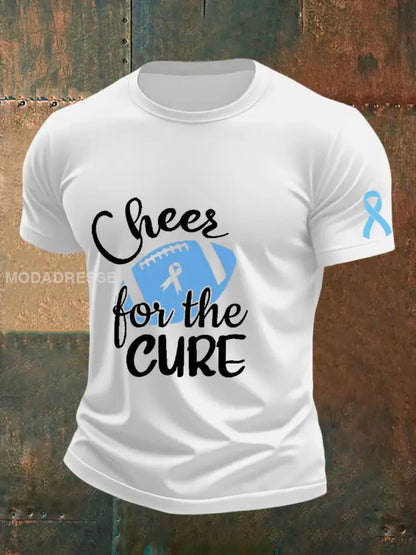 Mäns prostatacancer medvetenhet T shirt vit / S