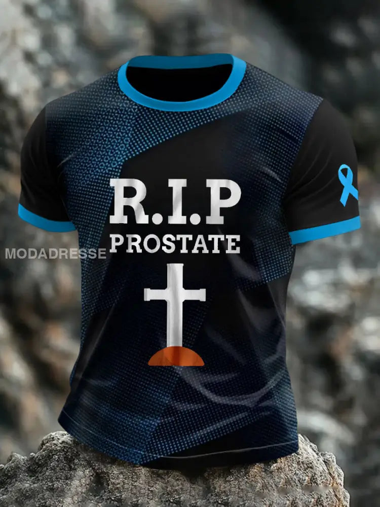 Mäns prostatacancer T shirts som bild / S