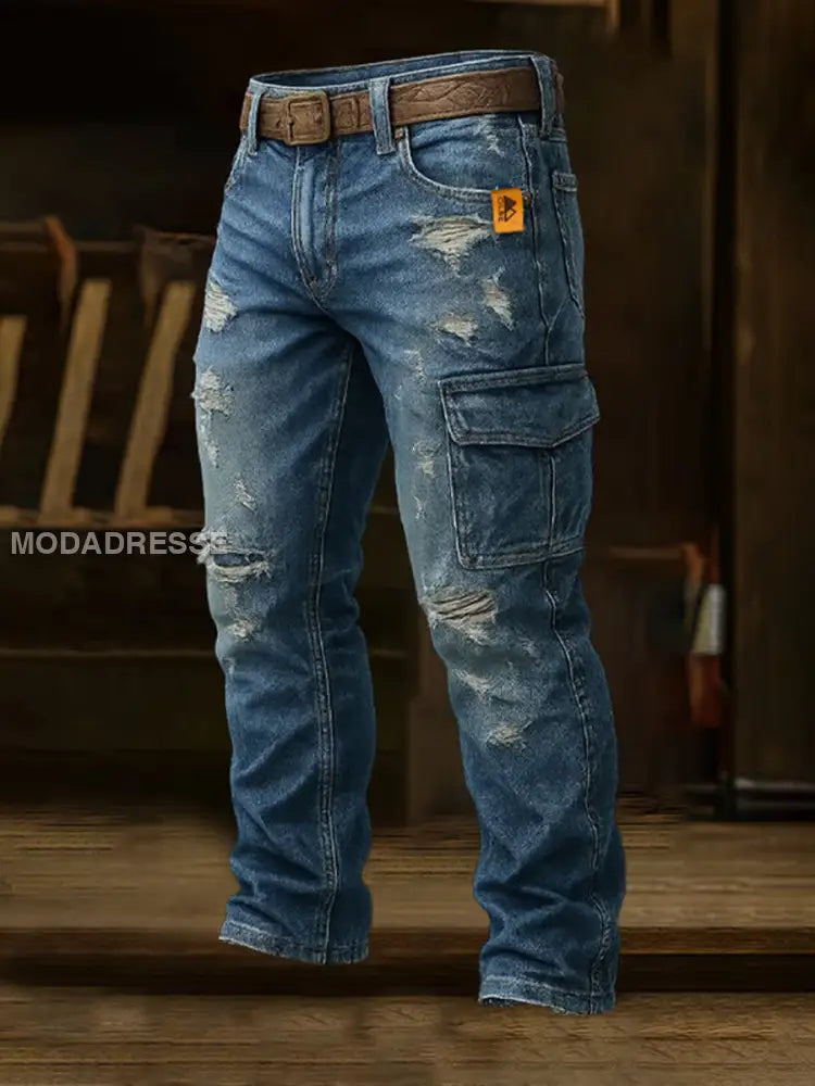 Mäns Retro Business Style Casual Work Byxor