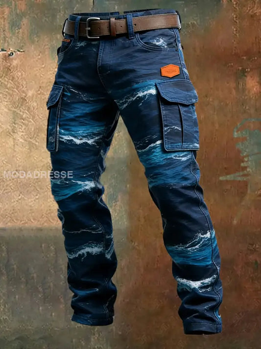 Mäns Retro Business Style Casual Work Byxor A / S