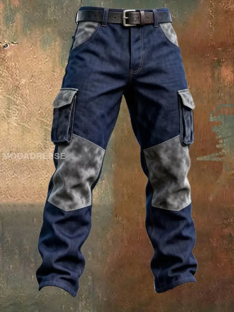 Mäns Retro Business Style Casual Work Byxor A / S