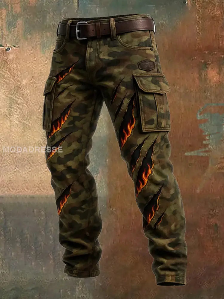 Mäns Retro Business Style Casual Work Byxor A / S