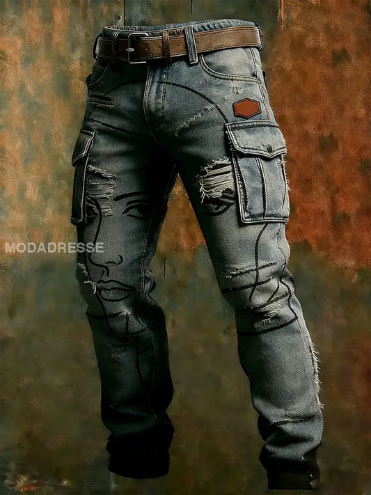 Mäns Retro Business Style Casual Work Byxor A / S