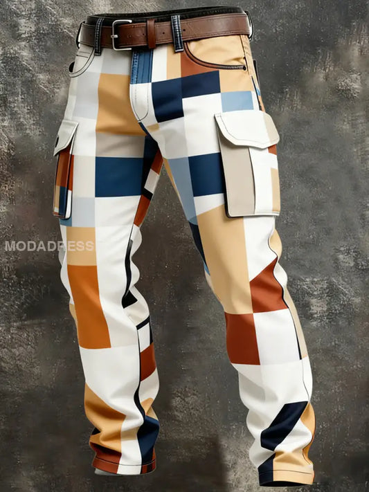 Mäns Retro Business Style Casual Work Byxor A / S