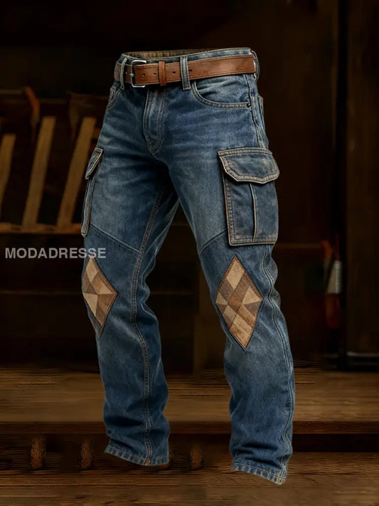 Mäns Retro Business Style Casual Work Byxor A / S