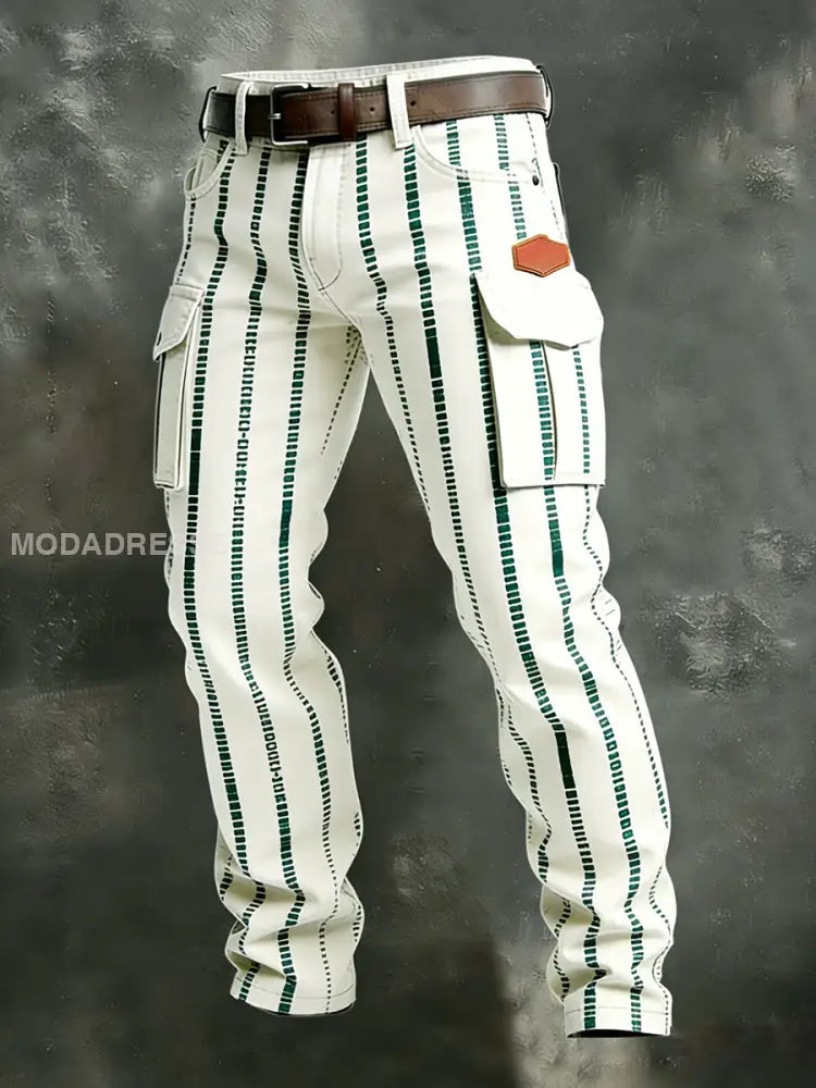 Mäns Retro Business Style Casual Work Byxor A / S