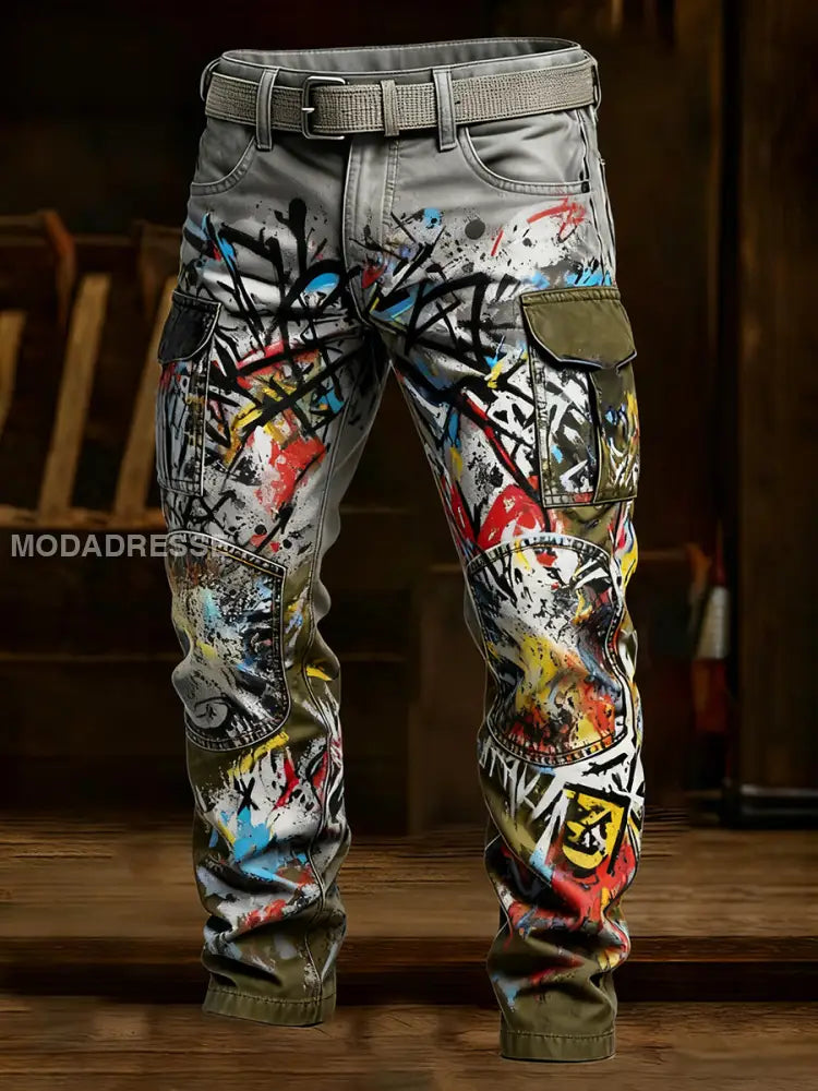 Mäns Retro Business Style Casual Work Byxor A / S