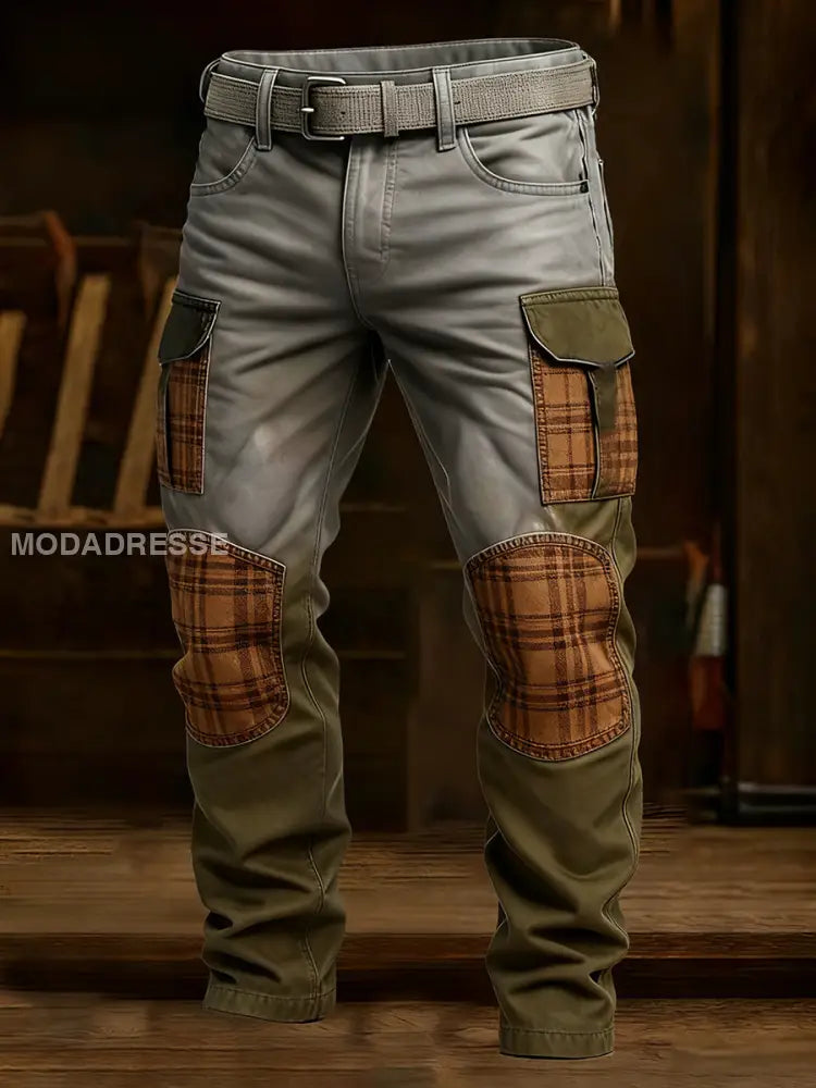 Mäns Retro Business Style Casual Work Byxor A / S