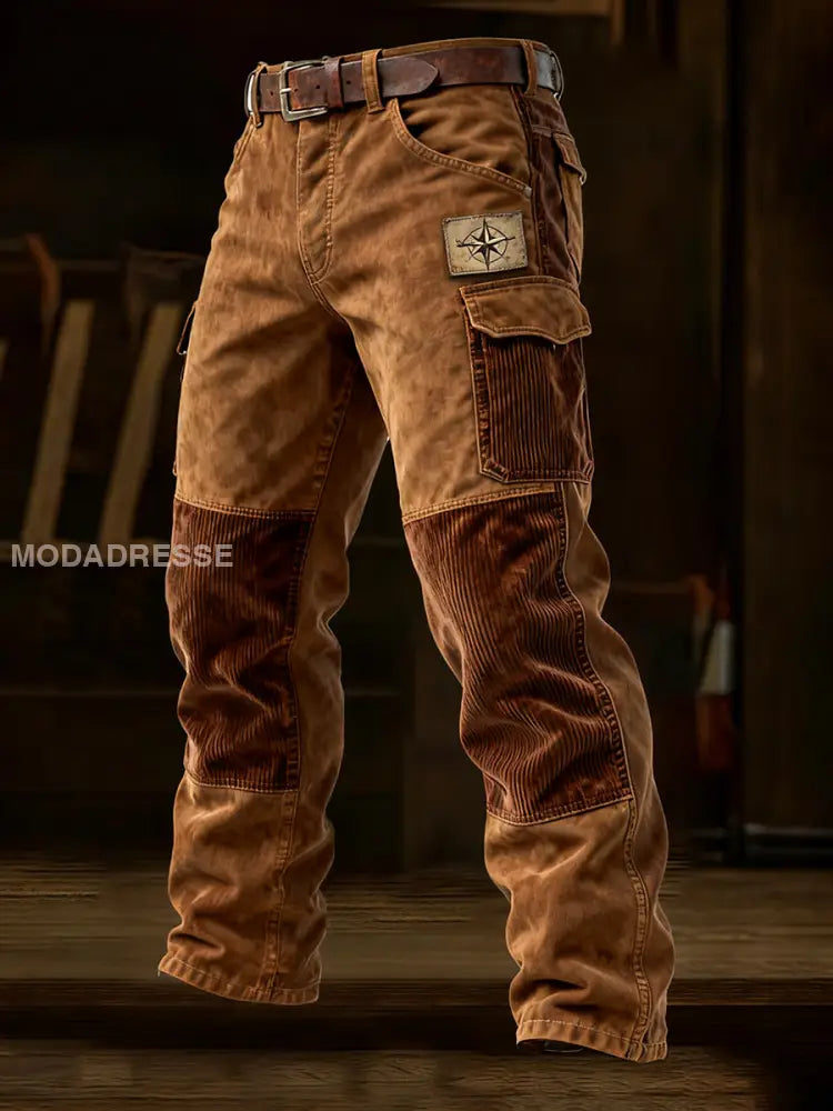 Mäns Retro Business Style Casual Work Byxor A / S